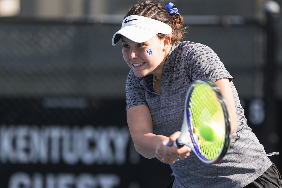 Alexis Merrill. 

Kentucky defeated Florida 4-3 on Friday, March 22nd.

Photo by Eddie Justice | UK Athletics