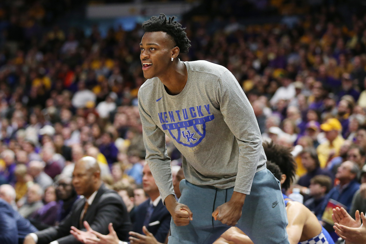 Jerrod Vanderbilt.

The University of Kentucky men's basketball team beat LSU 74-71 at the Pete Maravich Assembly Center in Baton Rouge, La., on Wednesday, January 3, 2018.

Photo by Chet White | UK Athletics