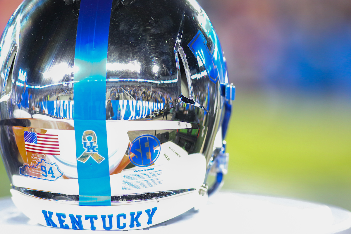 Helmet.

Kentucky falls to Tennessee 17-13.

Photo by Sarah Caputi | UK Athletics