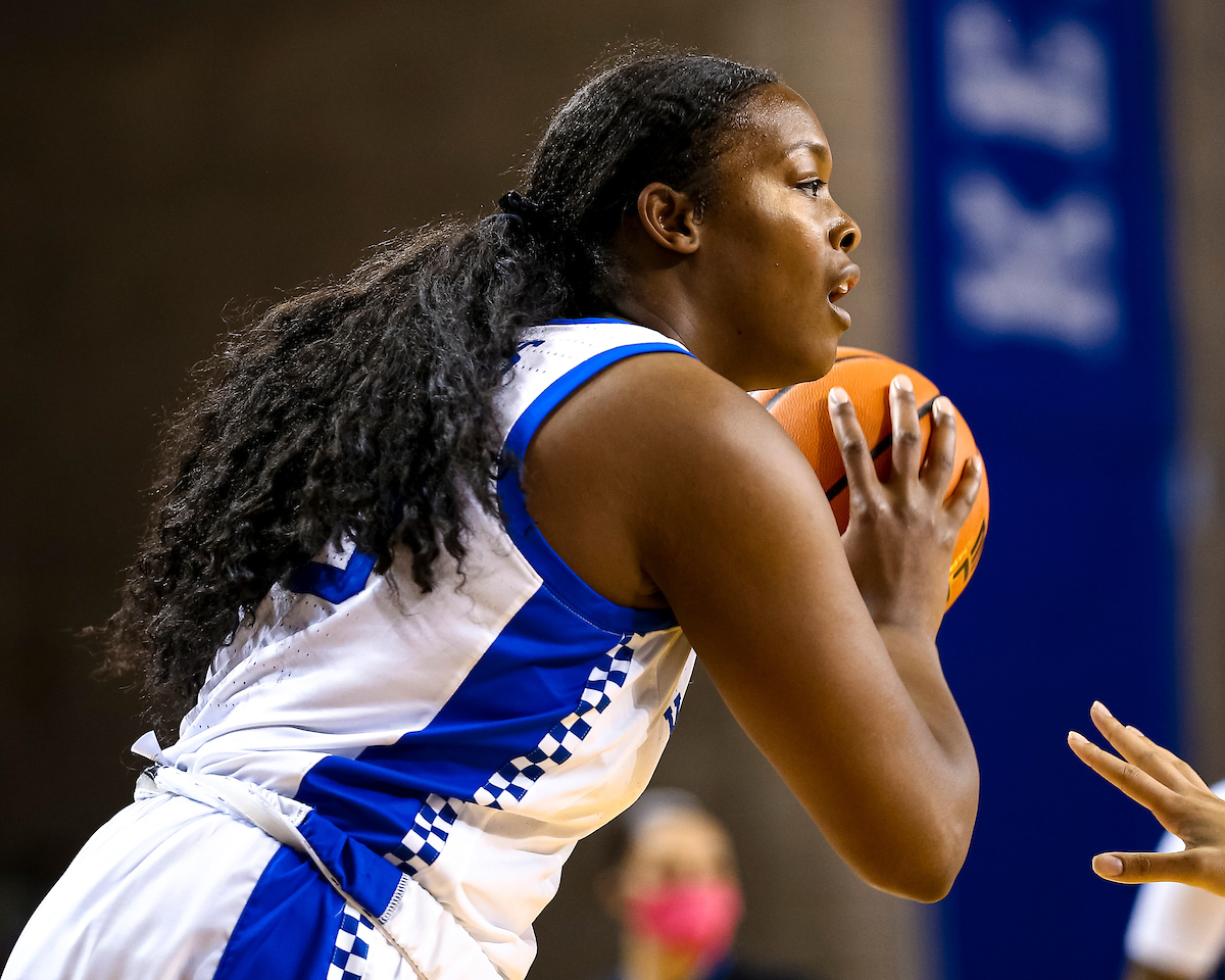 Olivia Owens.

Kentucky loses to South Carolina 59-50..

Photo by Eddie Justice | UK Athletics