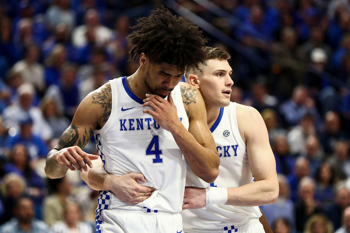 Nick Richards. Nate Sestina. 

Kentucky beat Miss St. 80-72.

Photo by Chet White | UK Athletics