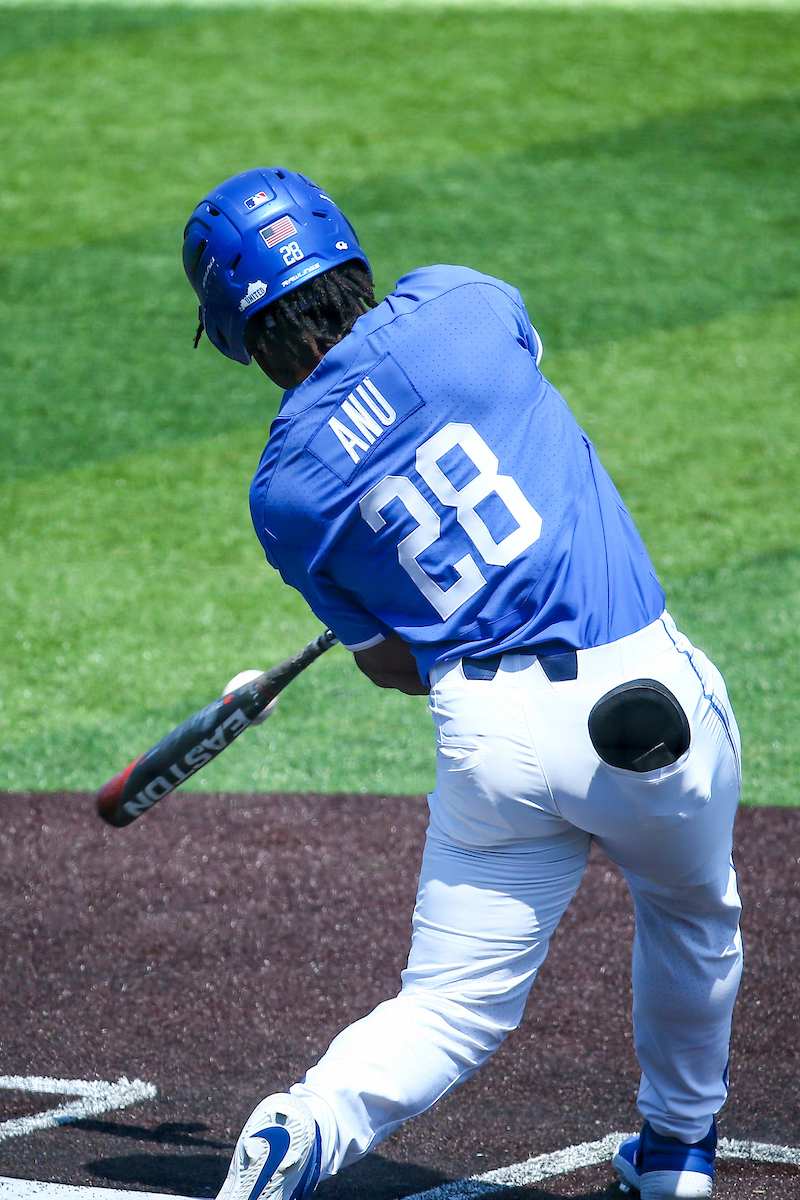 Oraj Anu.

Kentucky beats Auburn 5-1.

Photo by Sarah Caputi | UK Athletics