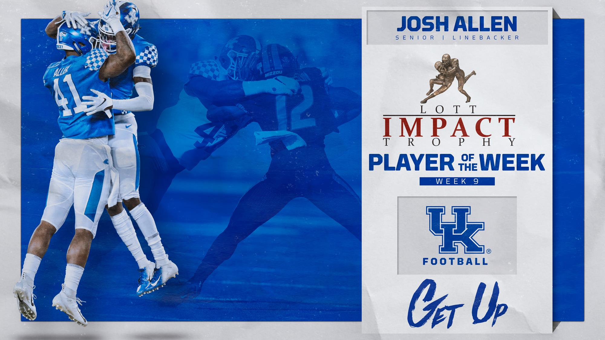 Josh Allen Named Lott IMPACT Trophy Player of the Week