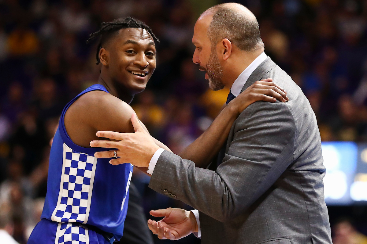 Immanuel Quickley. Tony Barbee.

Kentucky beat LSU 79-76.

Photo by Chet White | UK Athletics