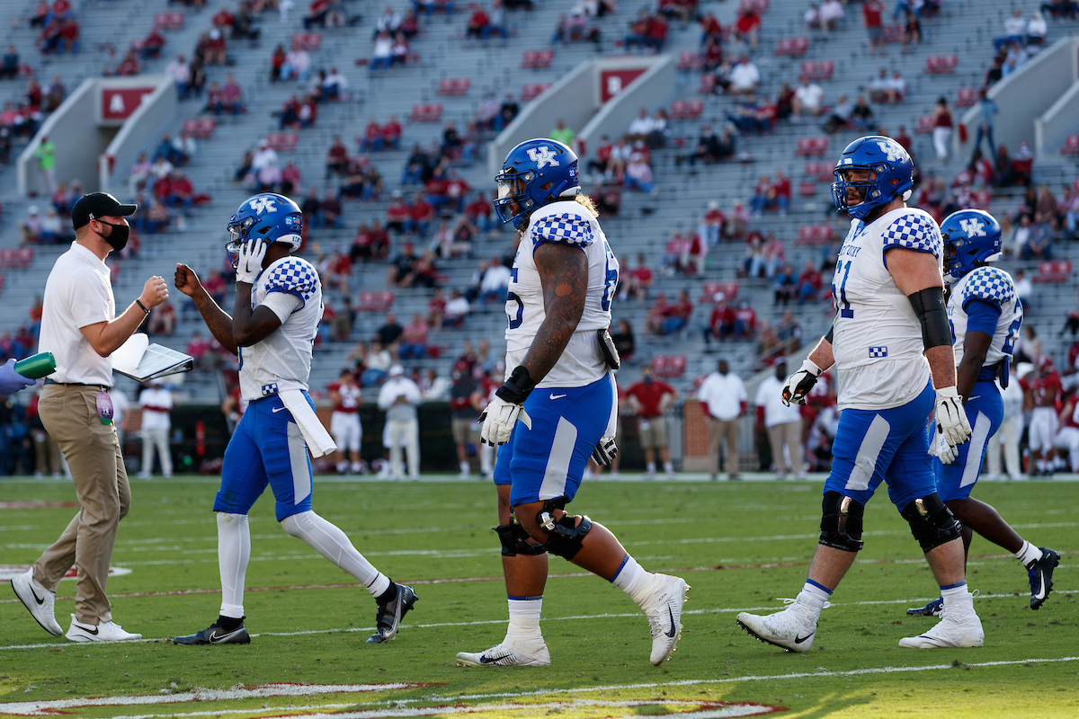 TERRY WILSON. DARIAN KINNARD.

Kentucky falls to Alabama, 63-3.

Photo by Elliott Hess | UK Athletics