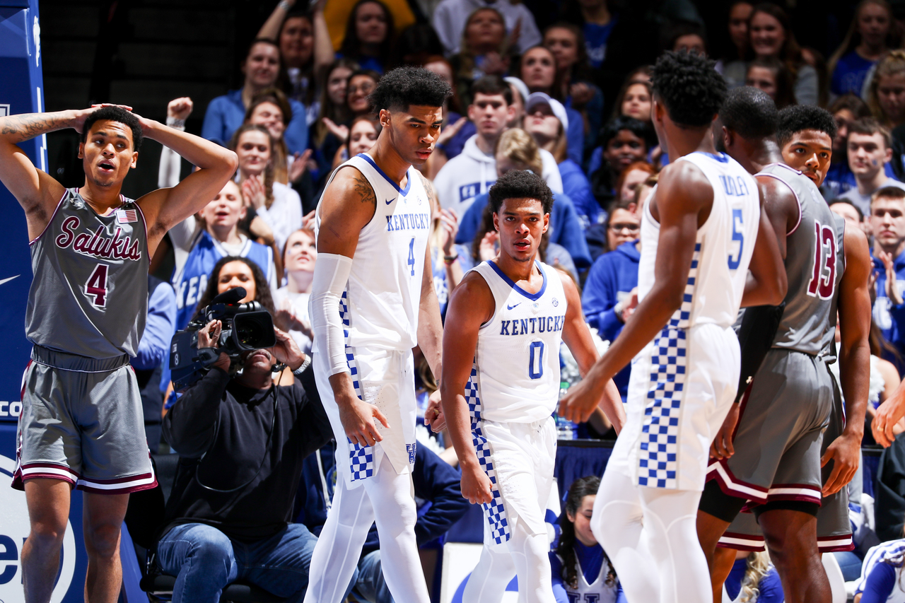 Quade Green

Men's basketball beat SIU 71-59.

Photo by Chet White | UK Athletics