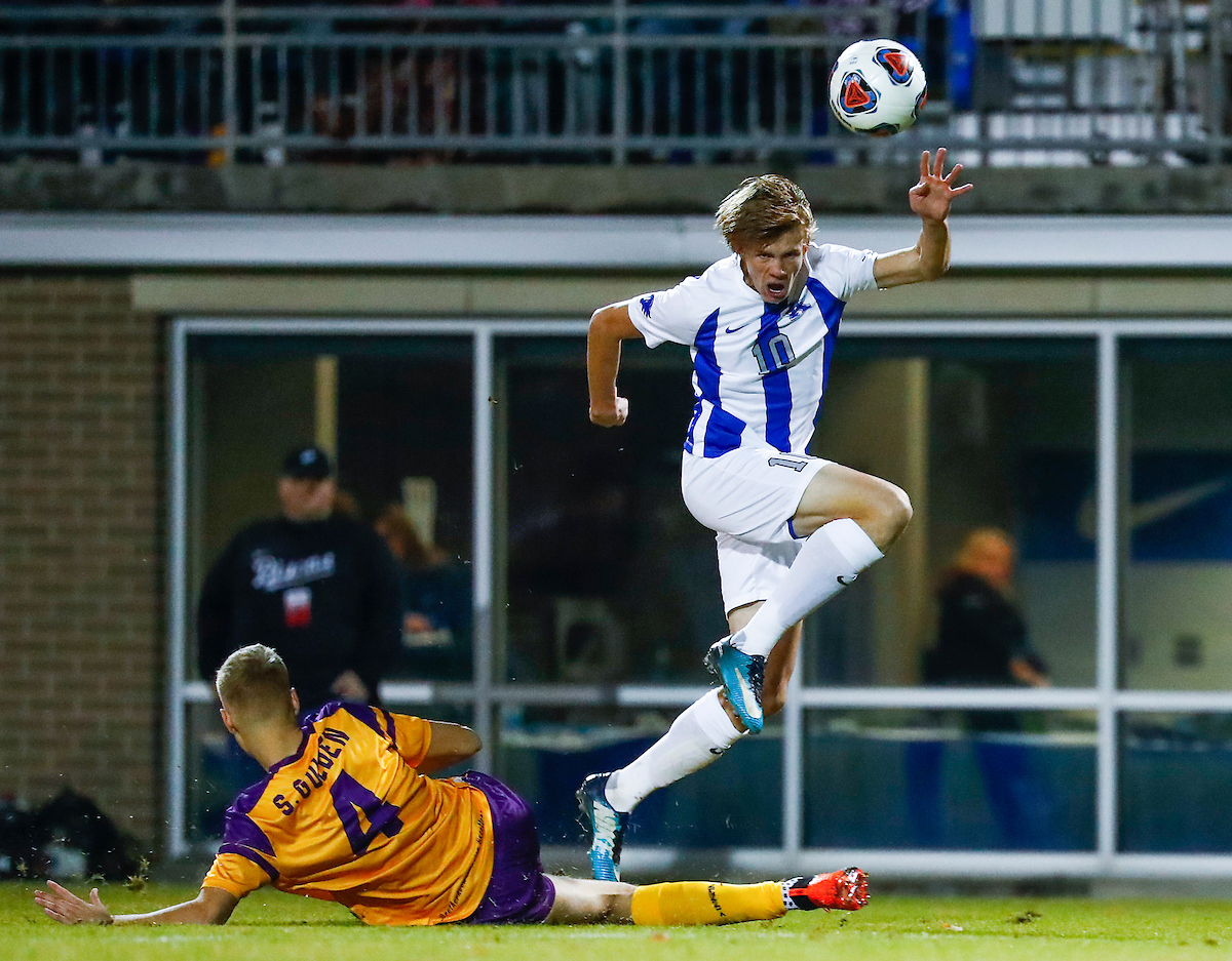 Nicolai Fremstad.

Men's soccer beat Lipscomb 2-1.

Photo by Chet White | UK Athletics