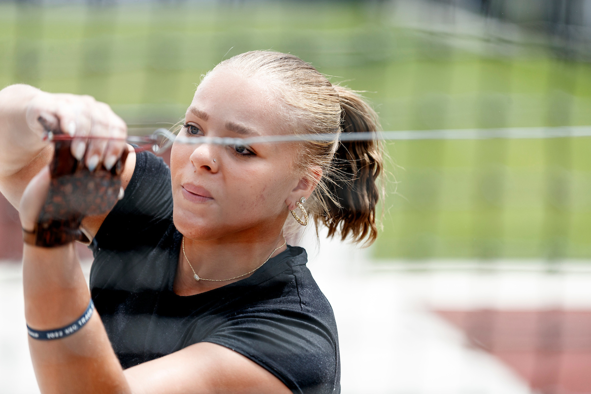 Jade Gates.

Shake out.

NCAA Track and Field Outdoor Championships.

Photo by Chet White | UK Athletics