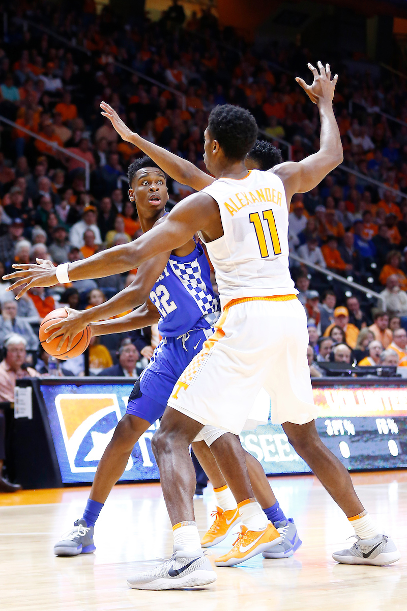 Shai Gilgeous-Alexander.

The University of Kentucky men's basketball team falls to Tennessee 76-65 on Saturday, January 6, 2018, at Thompson-Boling Arena in Knoxville, TN.

Photo by Chet White | UK Athletics