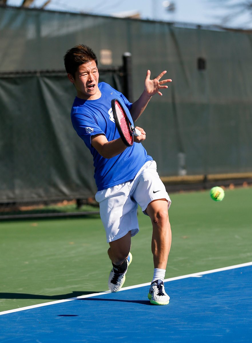 Kento Yamada. 


The University of Kentucky Mens Tennis team takes on Virginia Mens Tennis 

Photo by Isaac Janssen | UK Athletics