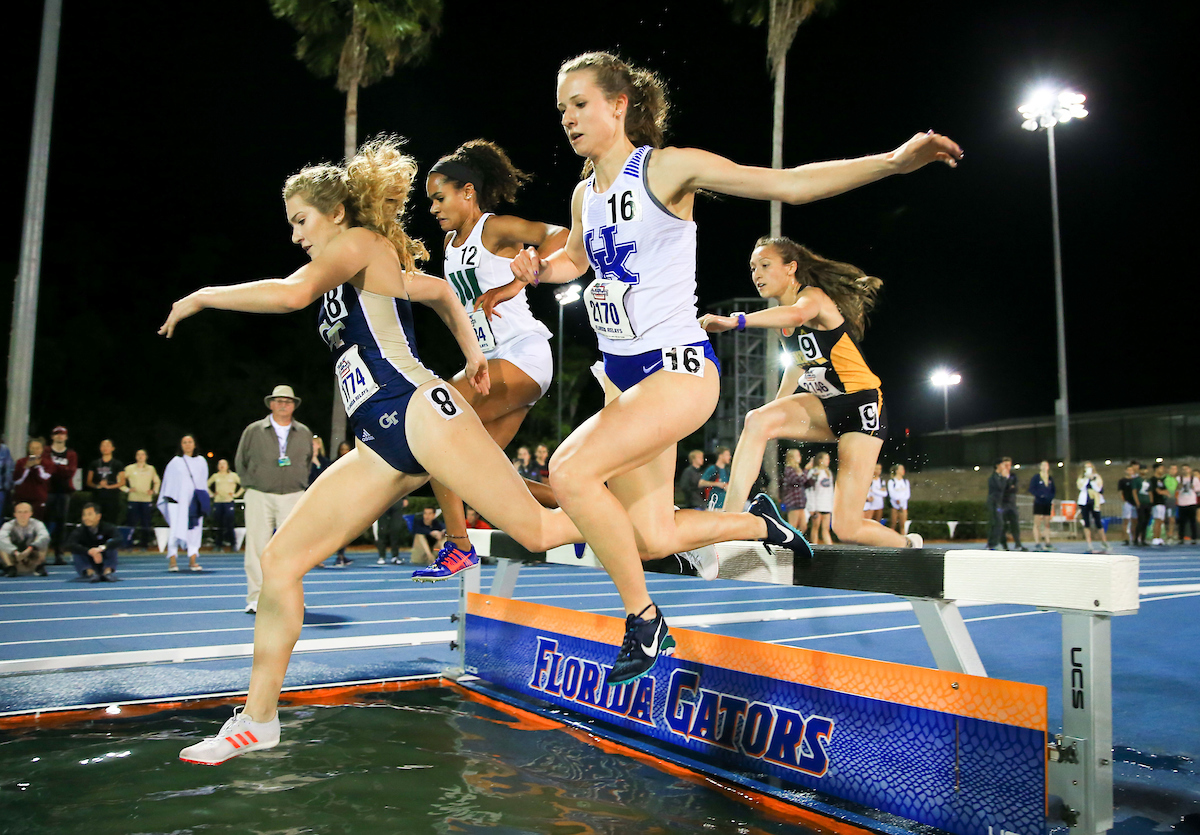during the Pepsi Florida Relays at James G. Pressly Stadium on Friday, March 29, 2019 in Gainesville, Fla. (Photo by Matt Stamey)