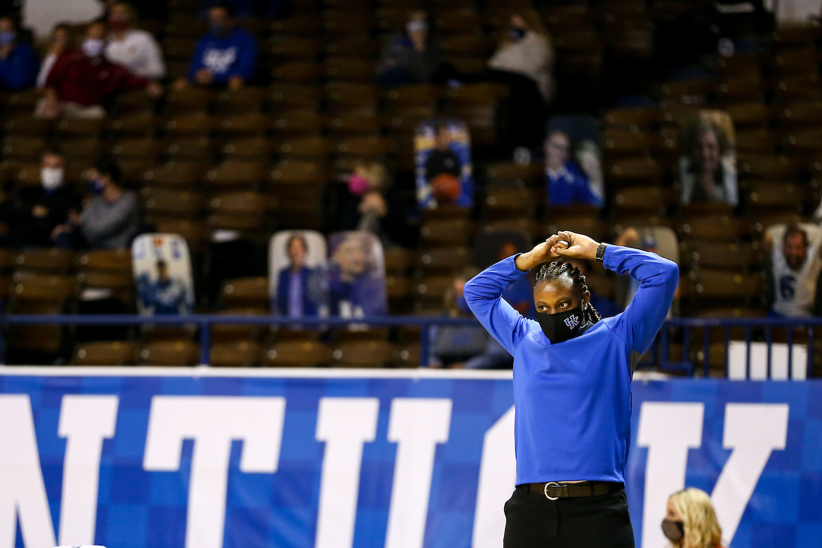 Niya Butts.  

Kentucky beats Indiana 72-68.

Photo by Eddie Justice | UK Athletics