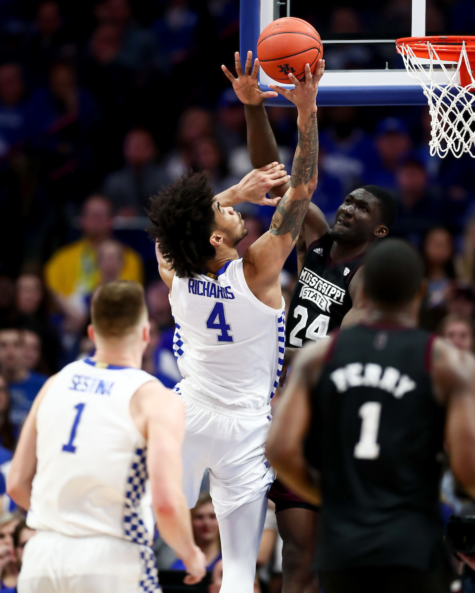 Nick Richards.

Kentucky beat Miss St. 80-72.

Photo by Elliott Hess | UK Athletics