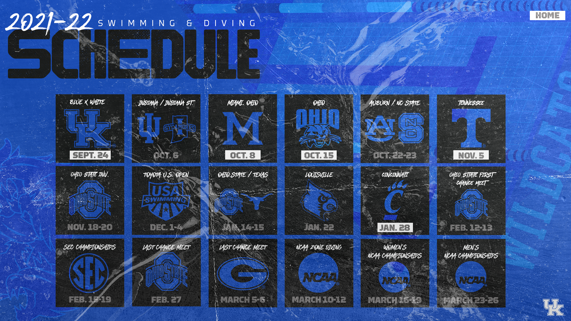 Kentucky Swimming & Diving Announces 2021-22 Schedule