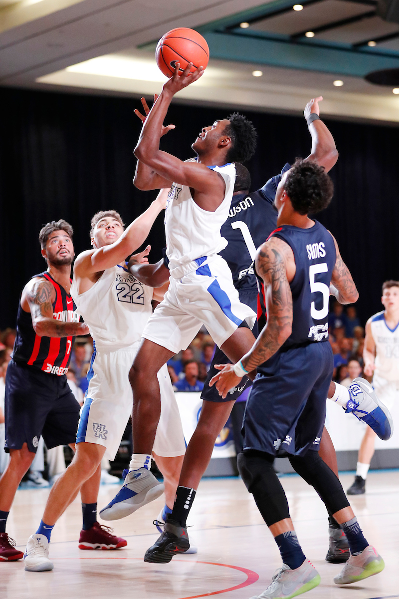 Immanuel Quickley.

The University of Kentucky men's basketball team beat San Lorenzo de Almagro 91-68 at the Atlantis Imperial Arena in Paradise Island, Bahamas, on Thursday, August 9, 2018.

Photo by Chet White | UK Athletics