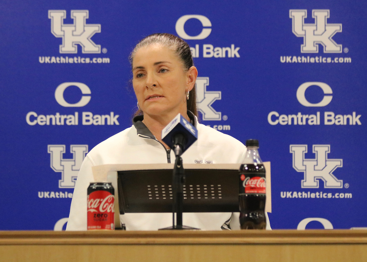 Coach Rachel Lawson.

Kentucky Baseball and Softball Media Day on February 5th, 2019.

Photo by Noah J. Richter | UK Athletics