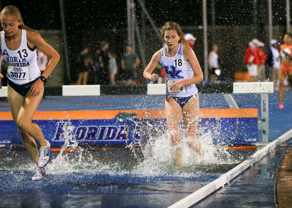 during the Pepsi Florida Relays at James G. Pressly Stadium on Friday, March 29, 2019 in Gainesville, Fla. (Photo by Matt Stamey)