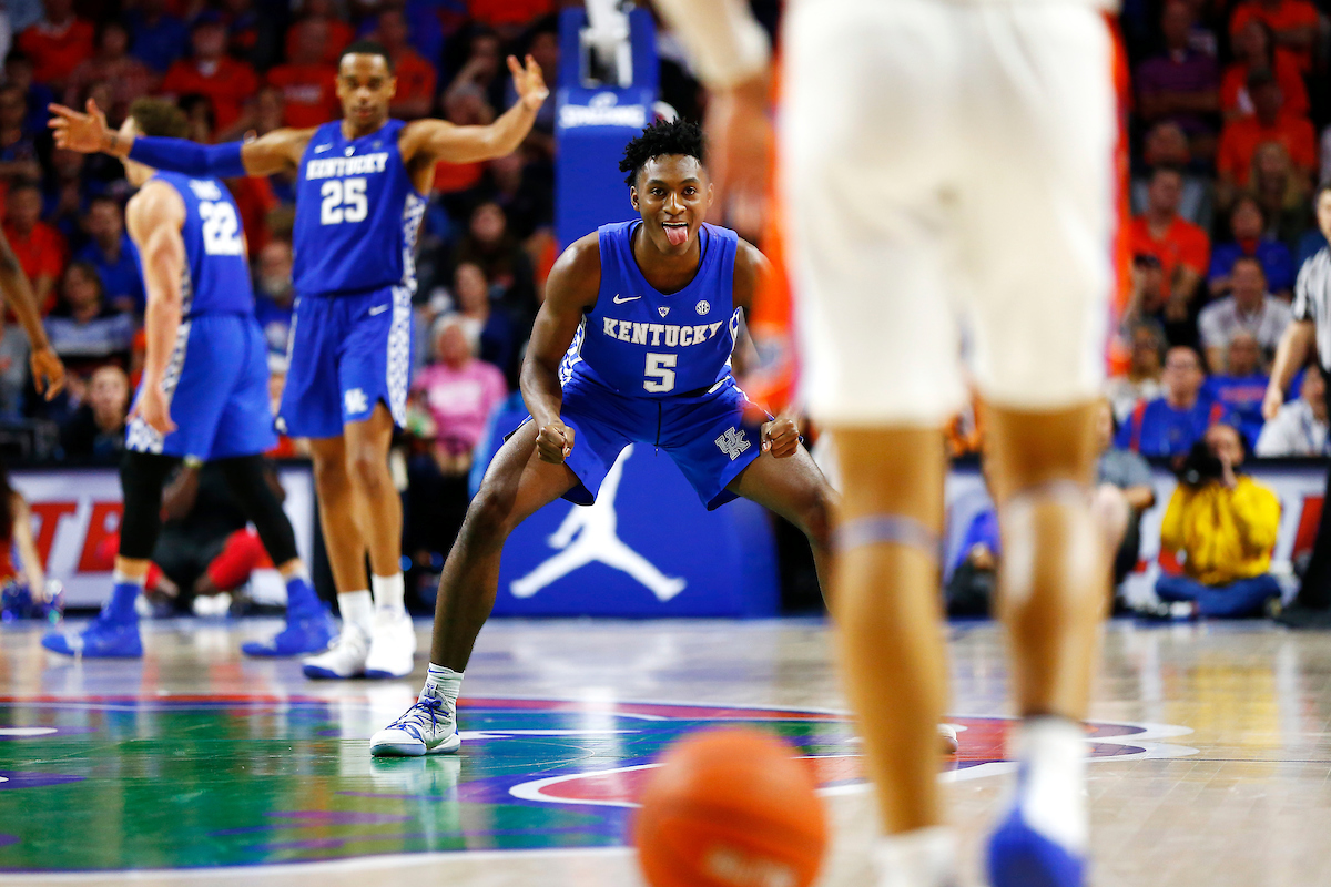 Immanuel Quickley.

Kentucky men's basketball beat Florida 65-54.

Photo by Quinn Foster | UK Athletics