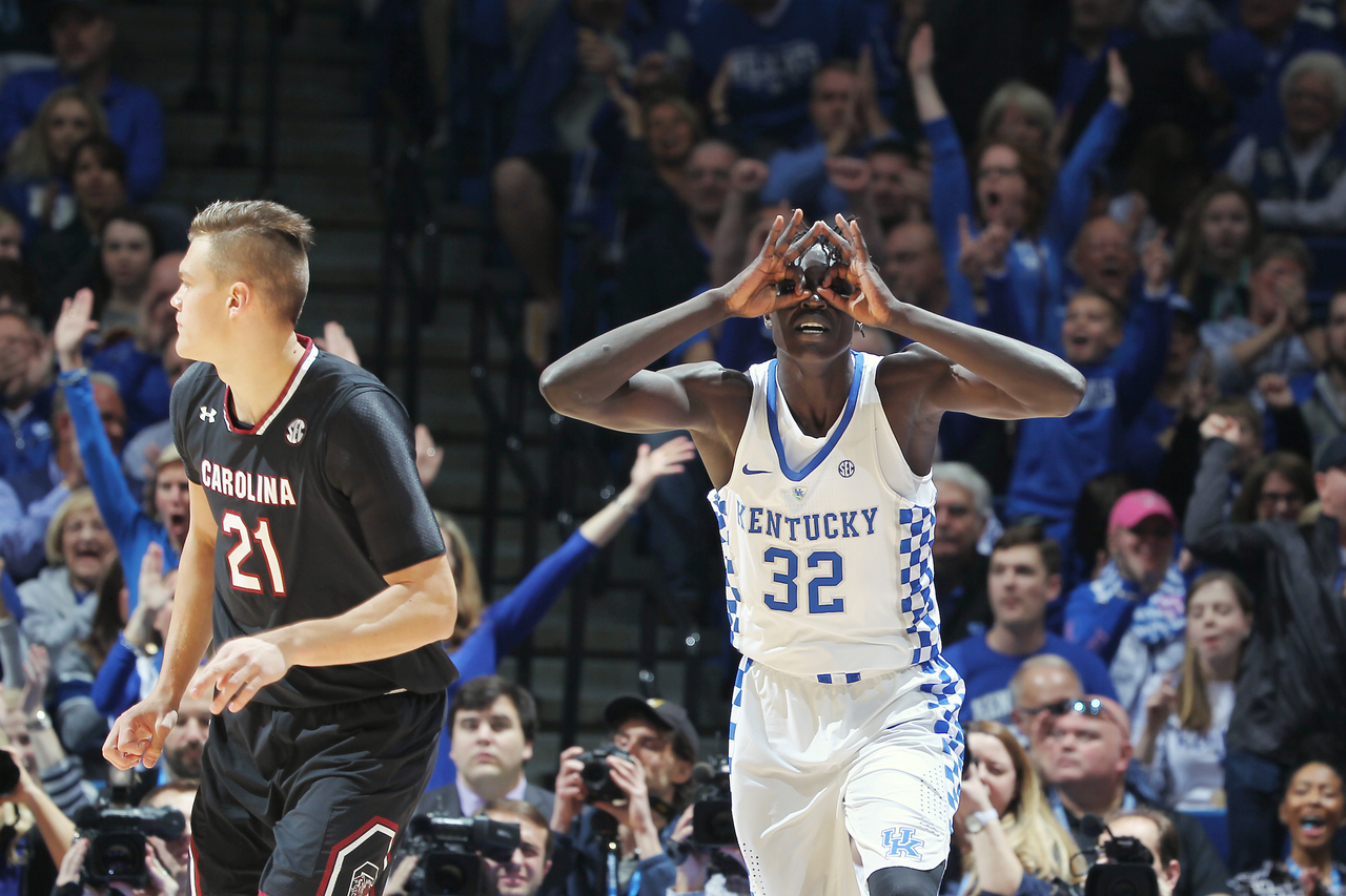 Wenyen Gabriel.

The University of Kentucky men's basketball team beat South Carolina 85-69 on Saturday, January 21, 2017, in Lexington's Rupp Arena. 

Photo by Chet White | UK Athletics