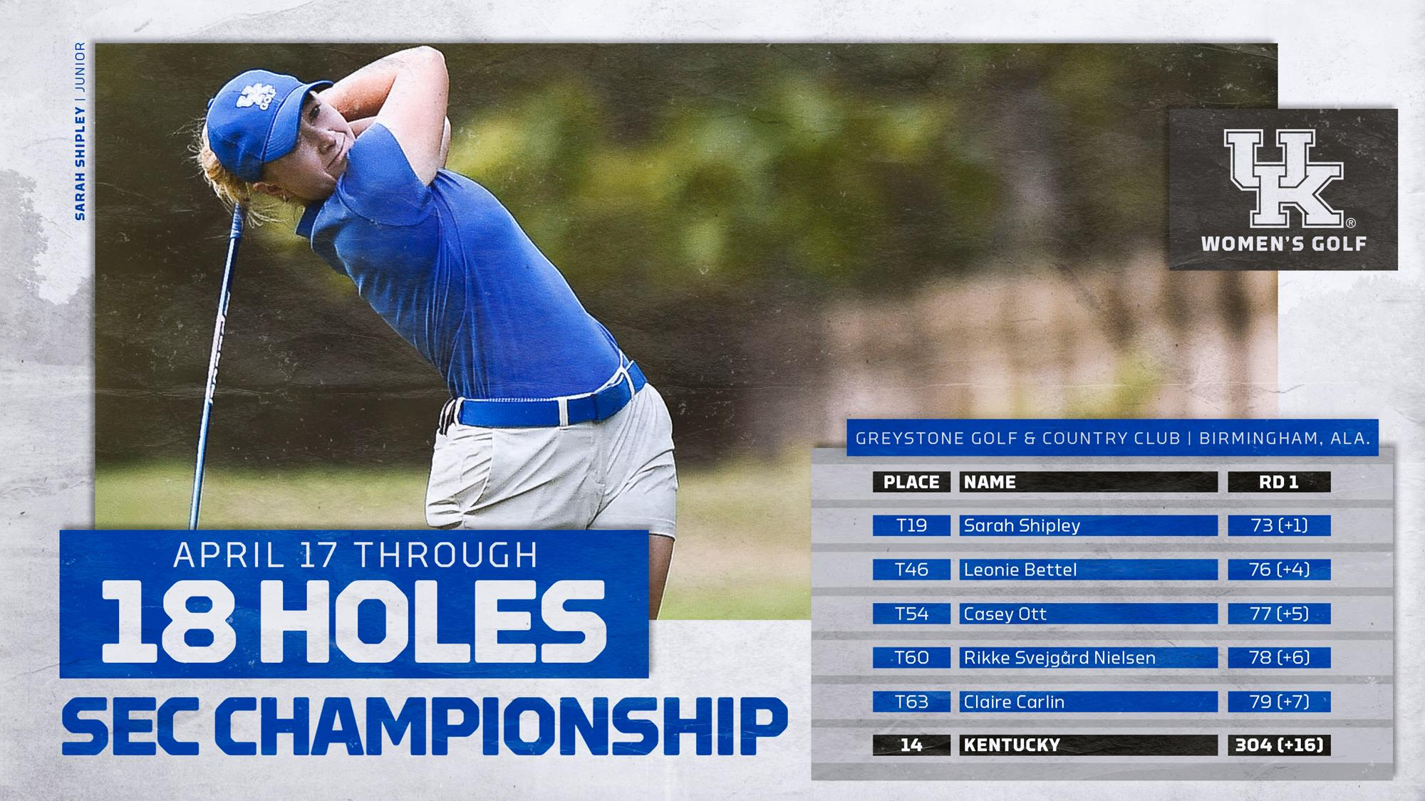 Shipley Leads UK Women’s Golf on Day One of SEC Championship