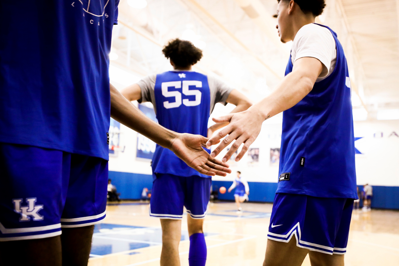 Kellan Grady.

First practice of the season.

Photos by Chet White | UK Athletics