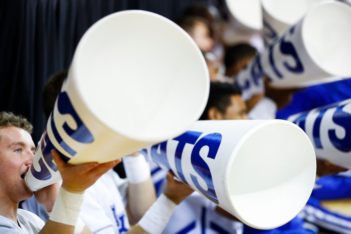 Cheerleaders.

UK women's basketball beat Southern 91-41.

Photo by Chet White | UK Athletics