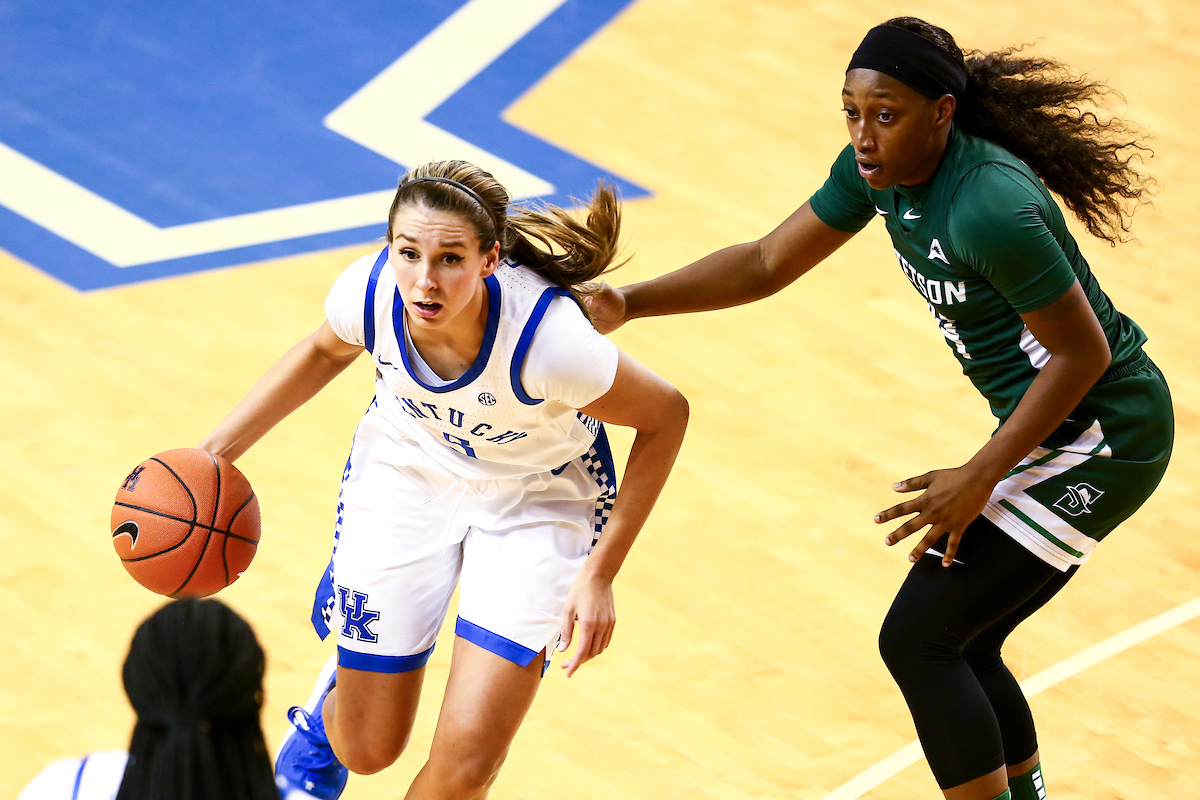 Blair Green. 

Kentucky beats Stetson 67-48. 

Photo by Eddie Justice | UK Athletics