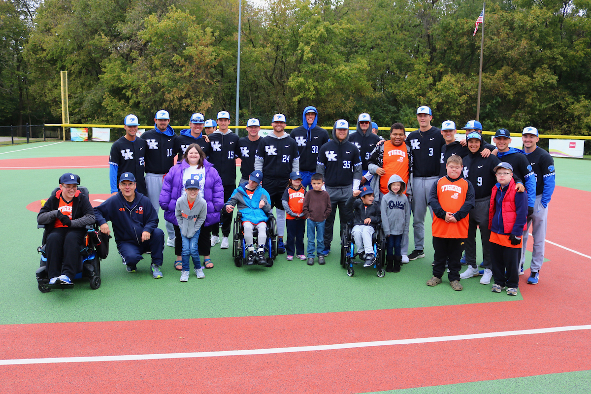 The Baseball team spends the morning with a group of kids in the Miracle League on Saturday, October 13th at Shillito Park.

Photos by Noah J. Richter | UK Athletics