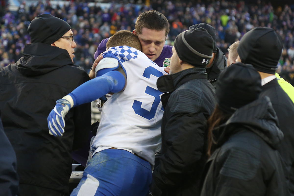 Jordan Jones.

The University of Kentucky football team falls to Northwestern 23-24 in the Music City Bowl on Friday, December 29, 2017, at Nissan Field in Nashville, Tn.

Photo by Chet White | UK Athletics