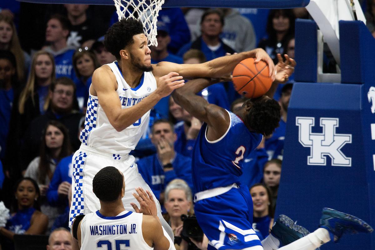 EJ Montgomery.

Kentucky beat Tennessee State 77-62.

Photo by Chet White | UK Athletics