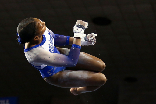 Cally Nixon.

Kentucky falls to Florida, 197.800-196.600.

Photo by Hannah Phillips | UK Athletics