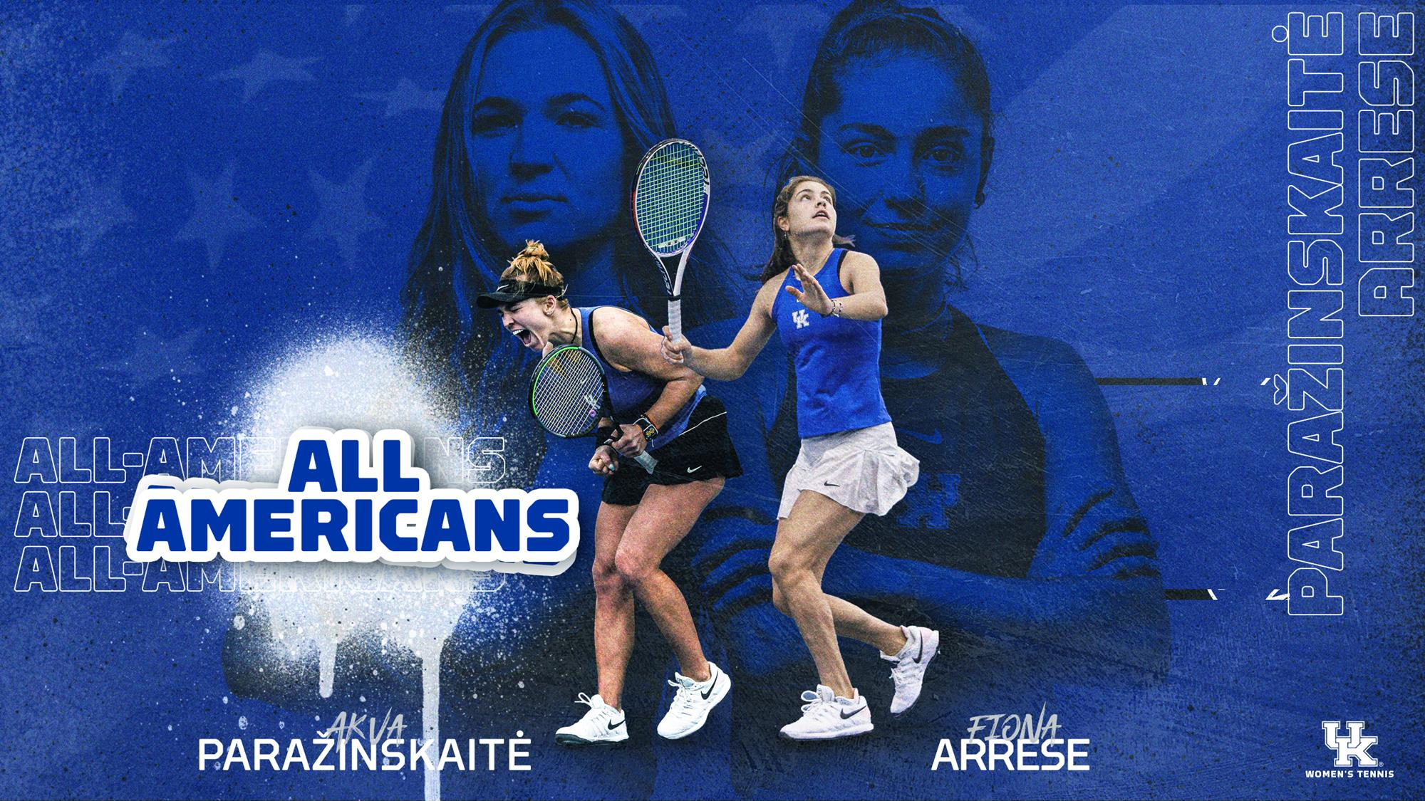 Akvile Paražinskaite, Fiona Arrese Earn All-America Honors