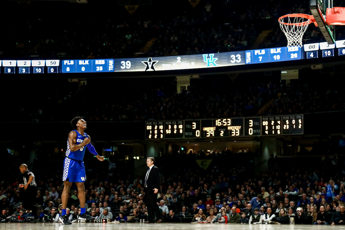 Ashton Hagans.

Kentucky beat Vanderbilt 78-64.

Photo by Chet White | UK Athletics