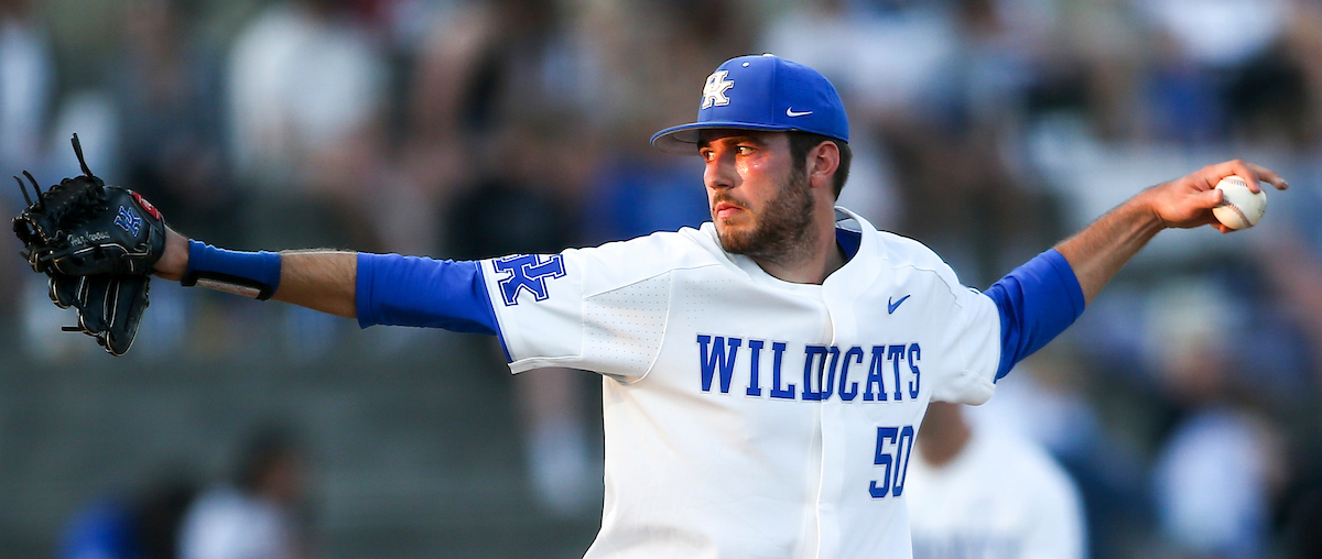 Mason Hazelwood.

Kentucky loses to Vanderbilt 8-0.

Photo by Grace Bradley | UK Athletics