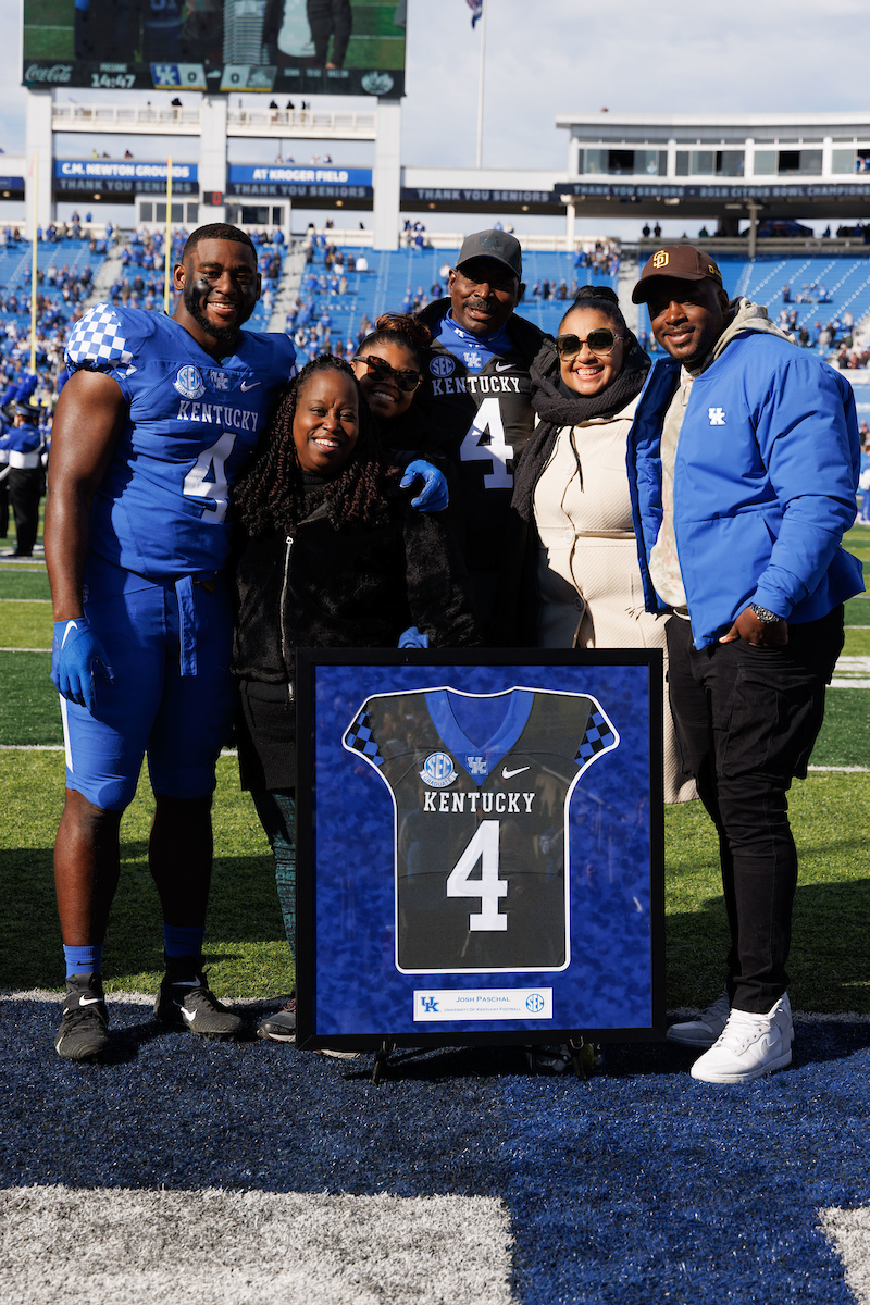 Josh Paschal.

Kentucky beat New Mexico State 56-16.

Photo by Elliott Hess | UK Athletics