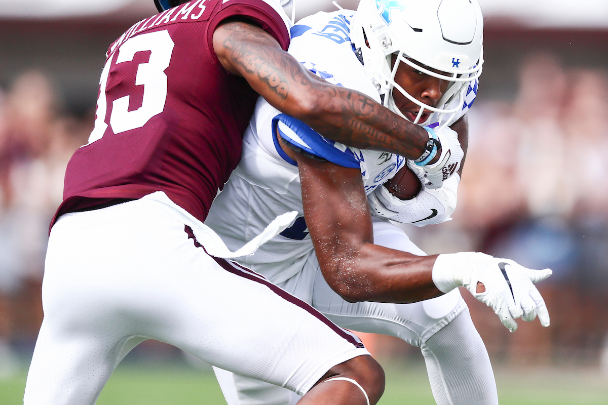 AHMAD WAGNER.

Kentucky falls to Mississippi State, 28-13.

Photo by Elliott Hess | UK Athletics