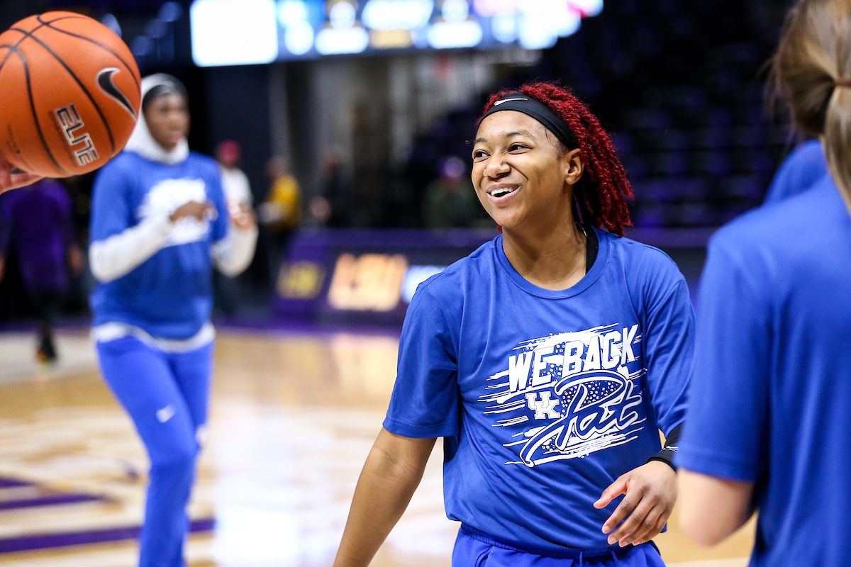 Jaida Roper. 

Kentucky falls to LSU 65-59. 

Photo by Eddie Justice | UK Athletics