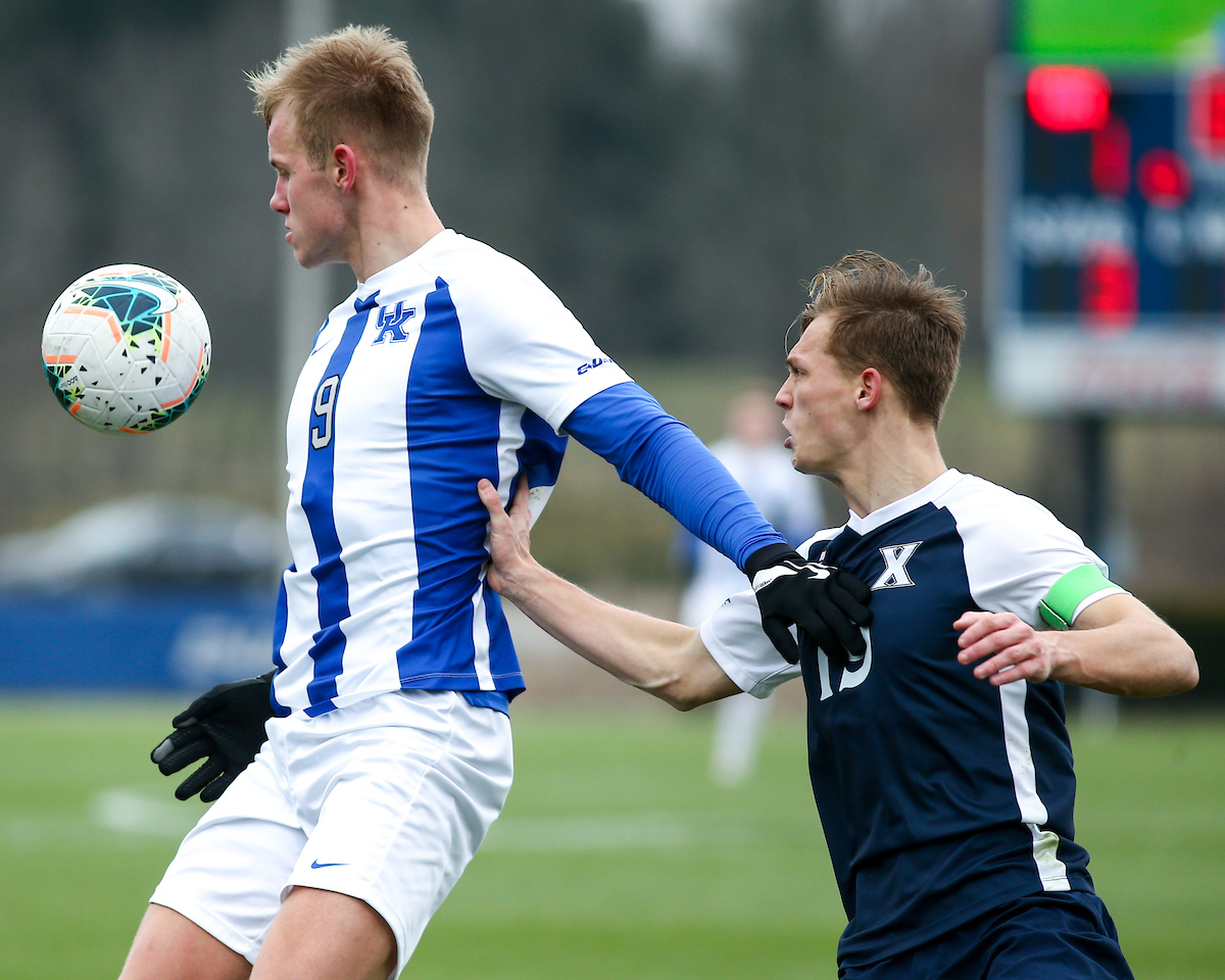 Eythor Bjorgolfsson. 

Kentucky beats Xavier 2-1.

Photo by Eddie Justice | UK Athletics