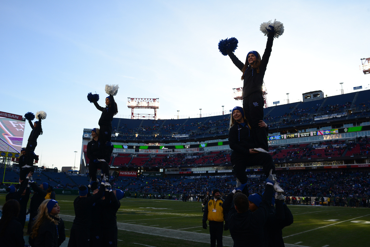 The University of Kentucky football team falls to Northwestern 23-24 in the Music City Bowl on Friday, December 29, 2017, at Nissan Field in Nashville, Tn.