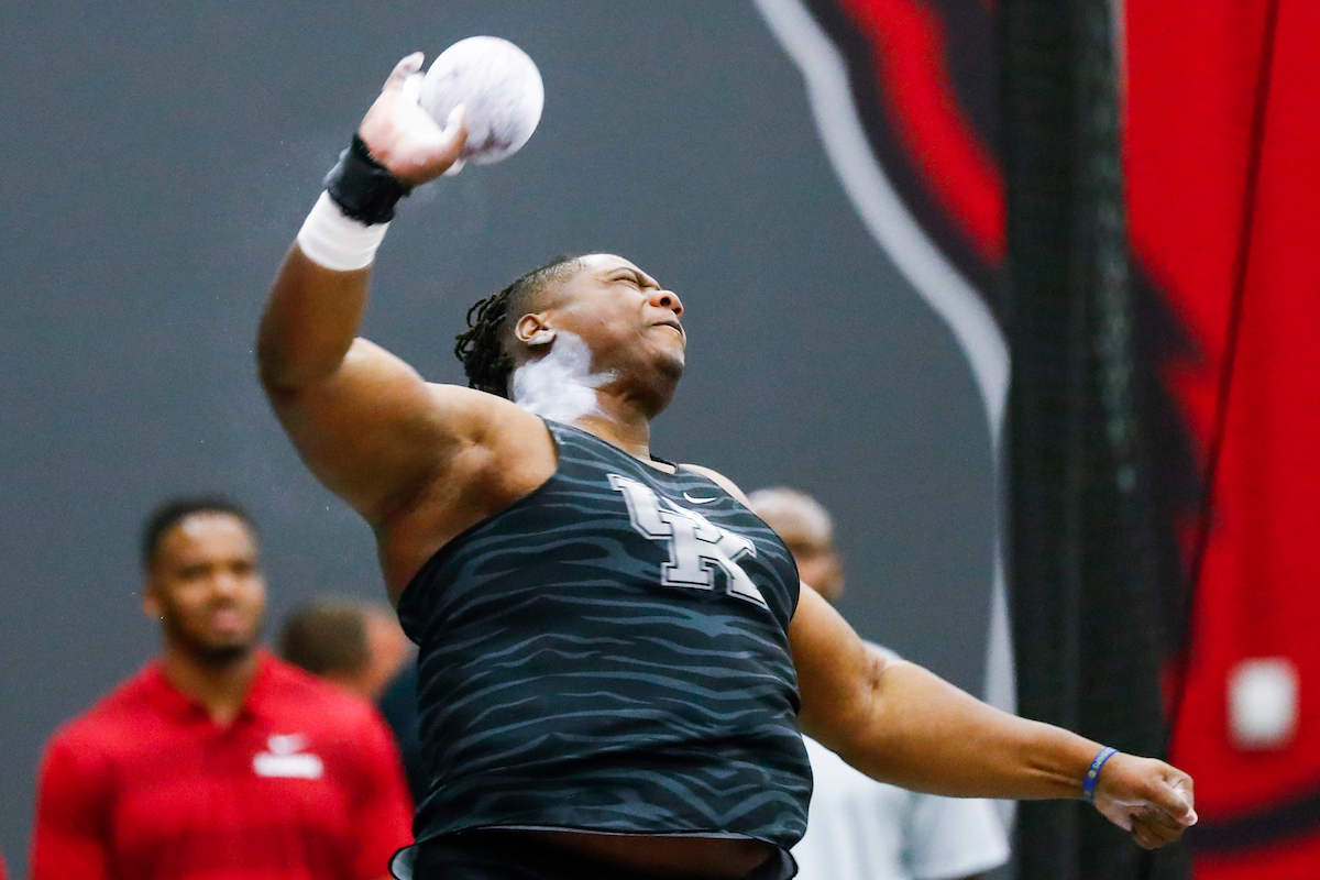 Charles Lenford.

Day one of the 2019 SEC Indoor Track and Field Championships.

Photo by Chet White | UK Athletics