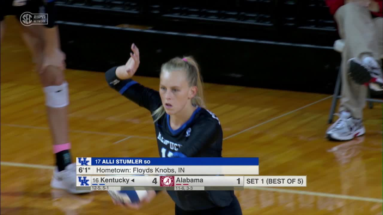 VB: Kentucky 3, Alabama 0