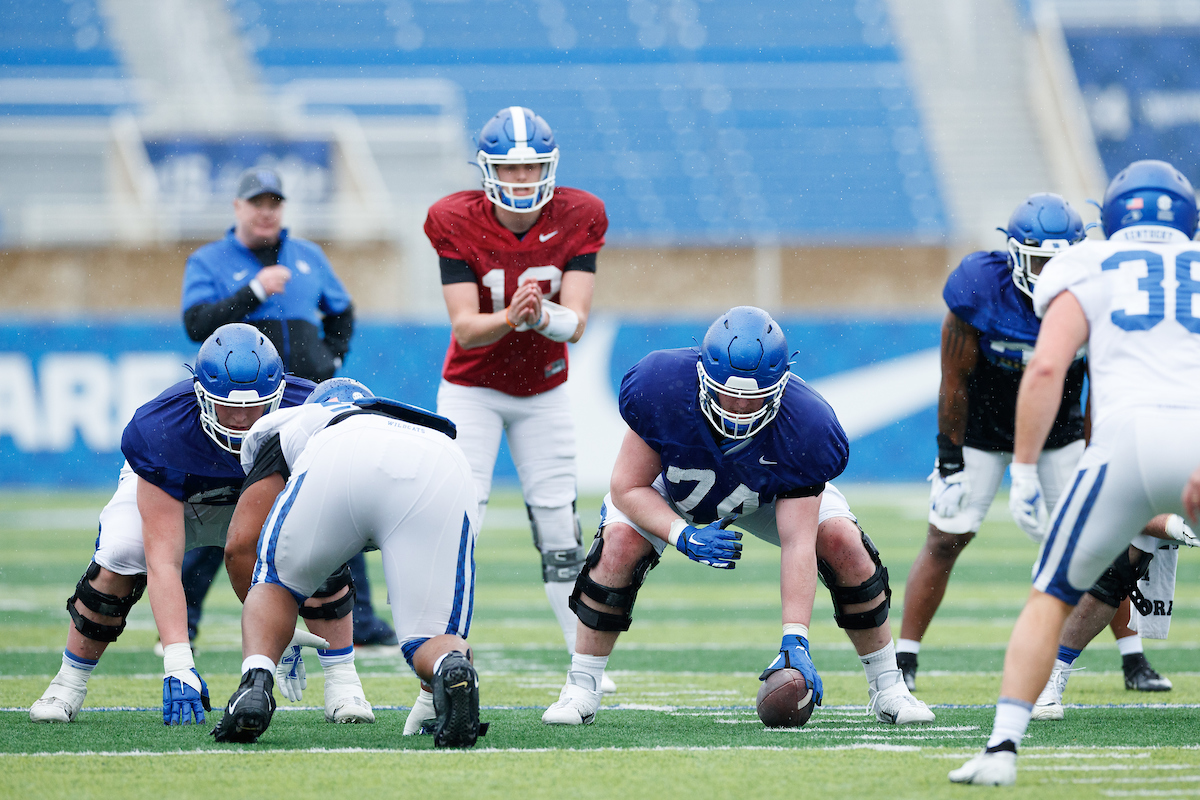 DAVID WOHLABAUGH JR.

2021 UK Football Spring Practice.

Photo by Elliott Hess | UK Athletics