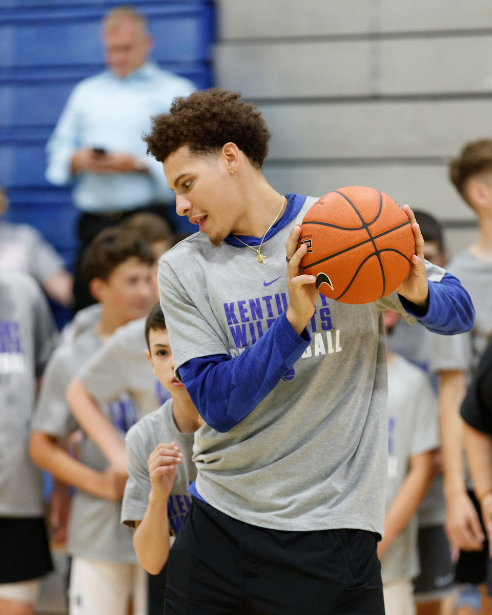 Kellan Grady.

Men’s basketball camp at North Laurel High School in London, Kentucky.

Photo by Elliott Hess | UK Athletics