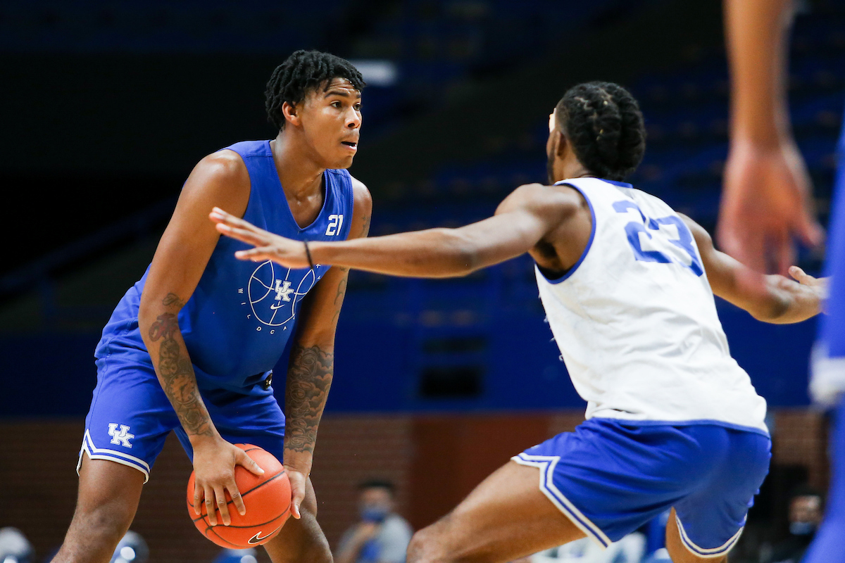 Cam’Ron Fletcher.

Men’s basketball scrimmage at Rupp Arena.

Photo by Hannah Phillips | UK Athletics