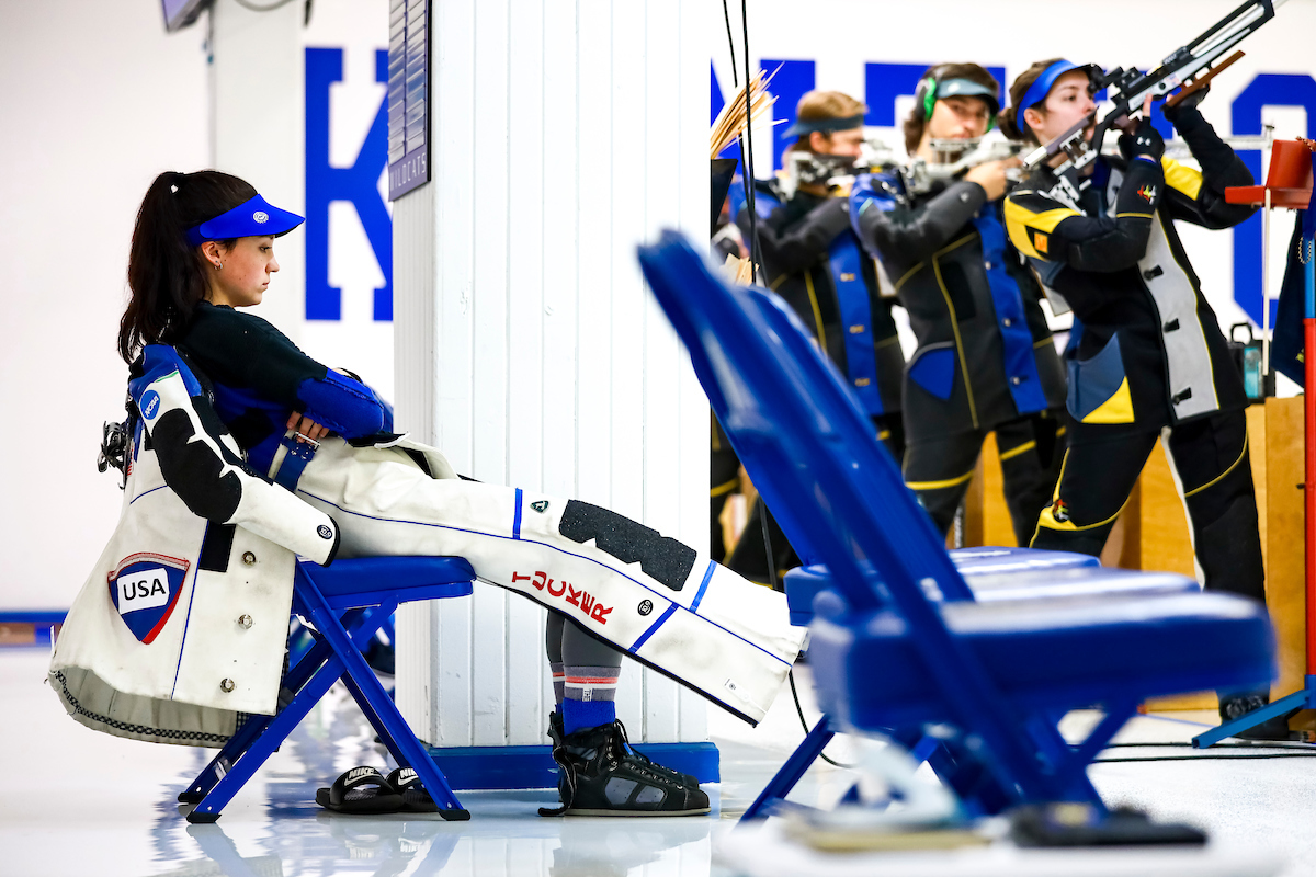 Mary Tucker. 

Kentucky Rifle vs Morehead St.

Photo by Eddie Justice | UK Athletics