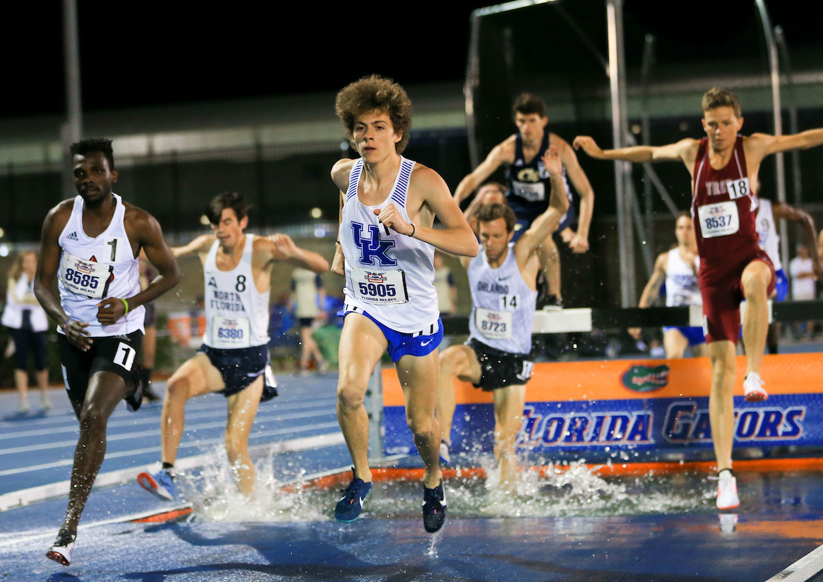 during the Pepsi Florida Relays at James G. Pressly Stadium on Friday, March 29, 2019 in Gainesville, Fla. (Photo by Matt Stamey)