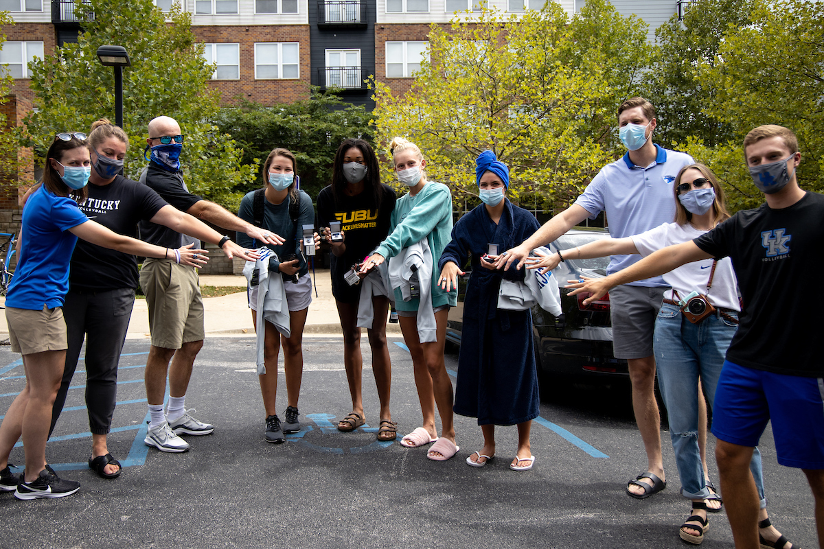Group Photo. 

Volleyball SEC Championship Rings. 

Photo by Eddie Justice | UK Athletics
