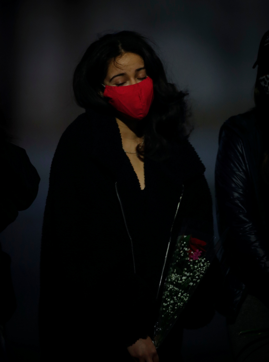 Terrence Clarke candlelight vigil. 

Photo by Chet White | UK Athletics