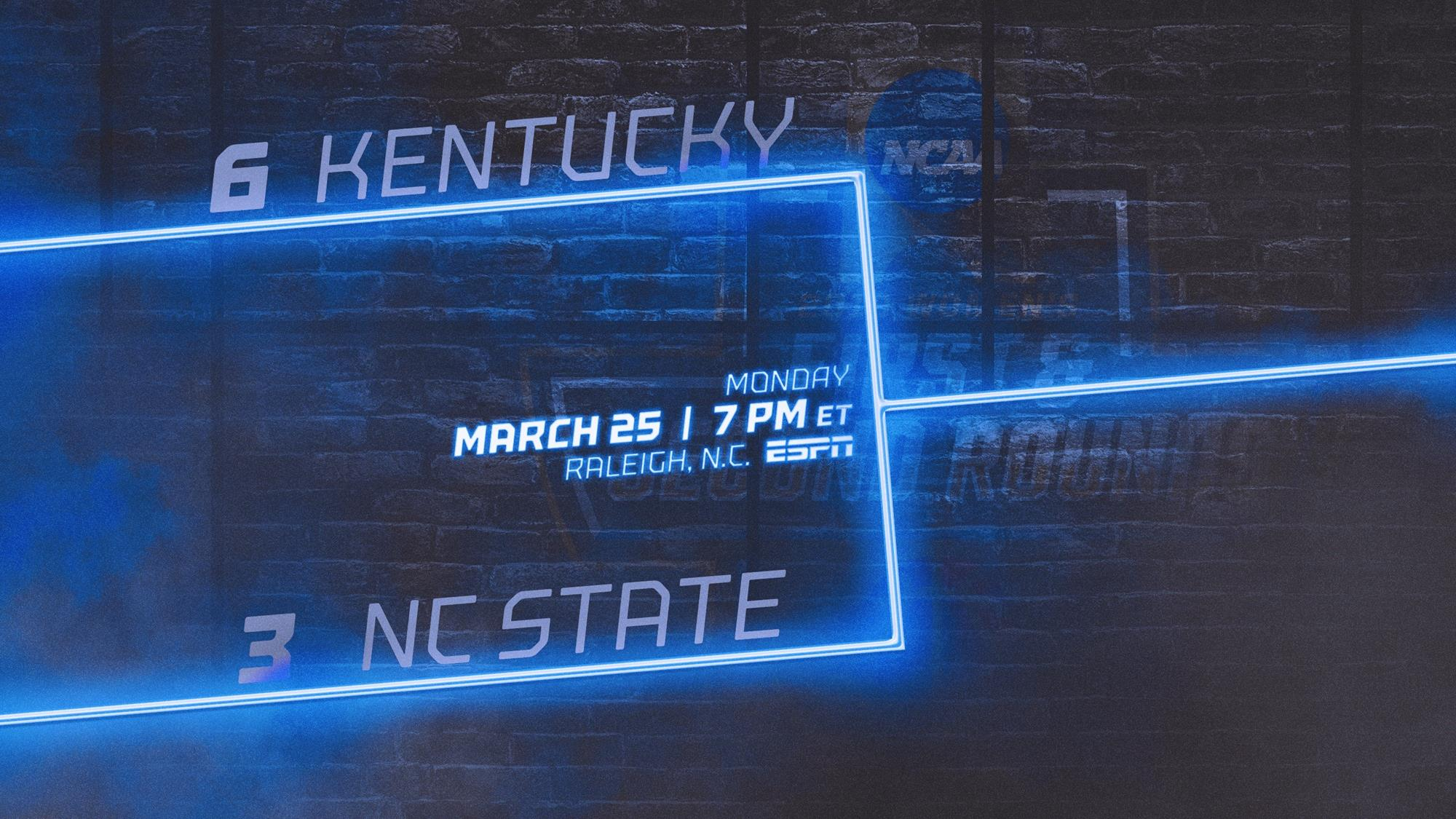 No. 17 Kentucky Faces No. 10 NC State in NCAA Tournament Second Round