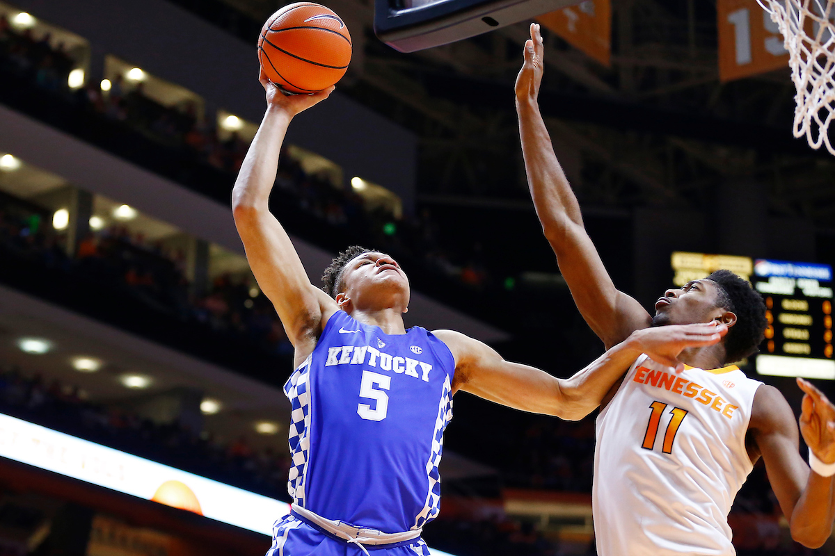 Kevin Knox.

The University of Kentucky men's basketball team falls to Tennessee 76-65 on Saturday, January 6, 2018, at Thompson-Boling Arena in Knoxville, TN.

Photo by Chet White | UK Athletics